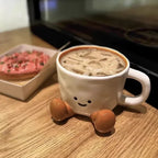 Cartoon Couple Ceramic Mug Creative Coffee Milk Tea Water Cup Cute Children Breakfast Cup Household Drinkware