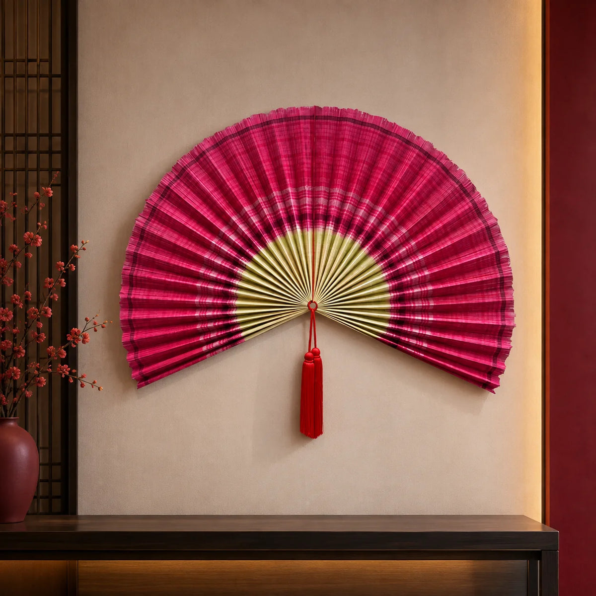 Leque Oriental com Tassel