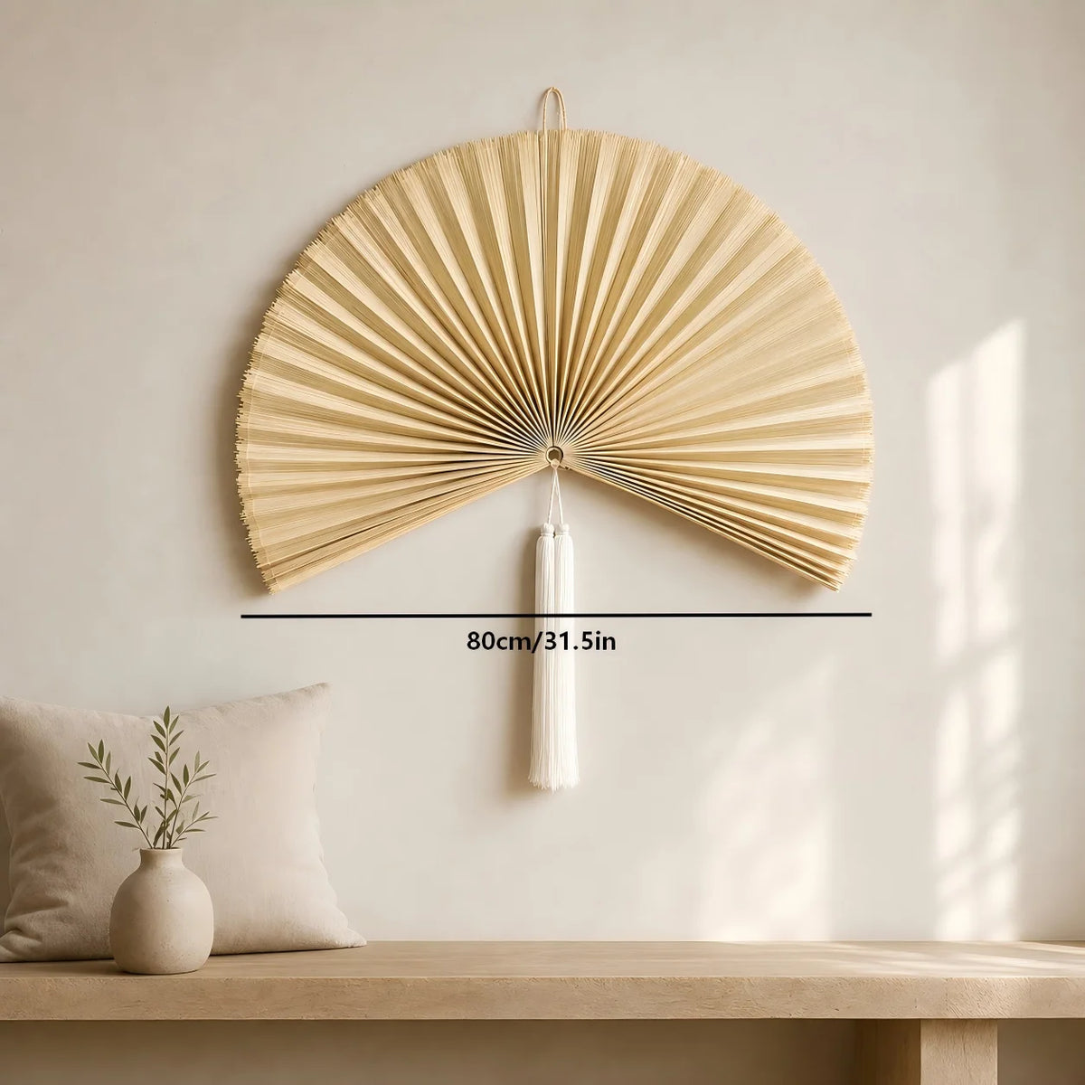 Leque Decorativo de Bambu