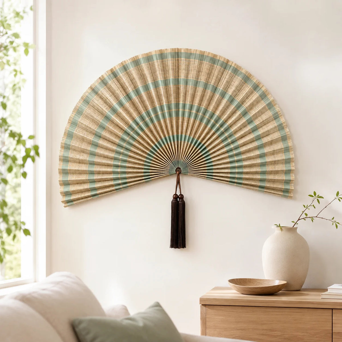 Leque Oriental com Tassel