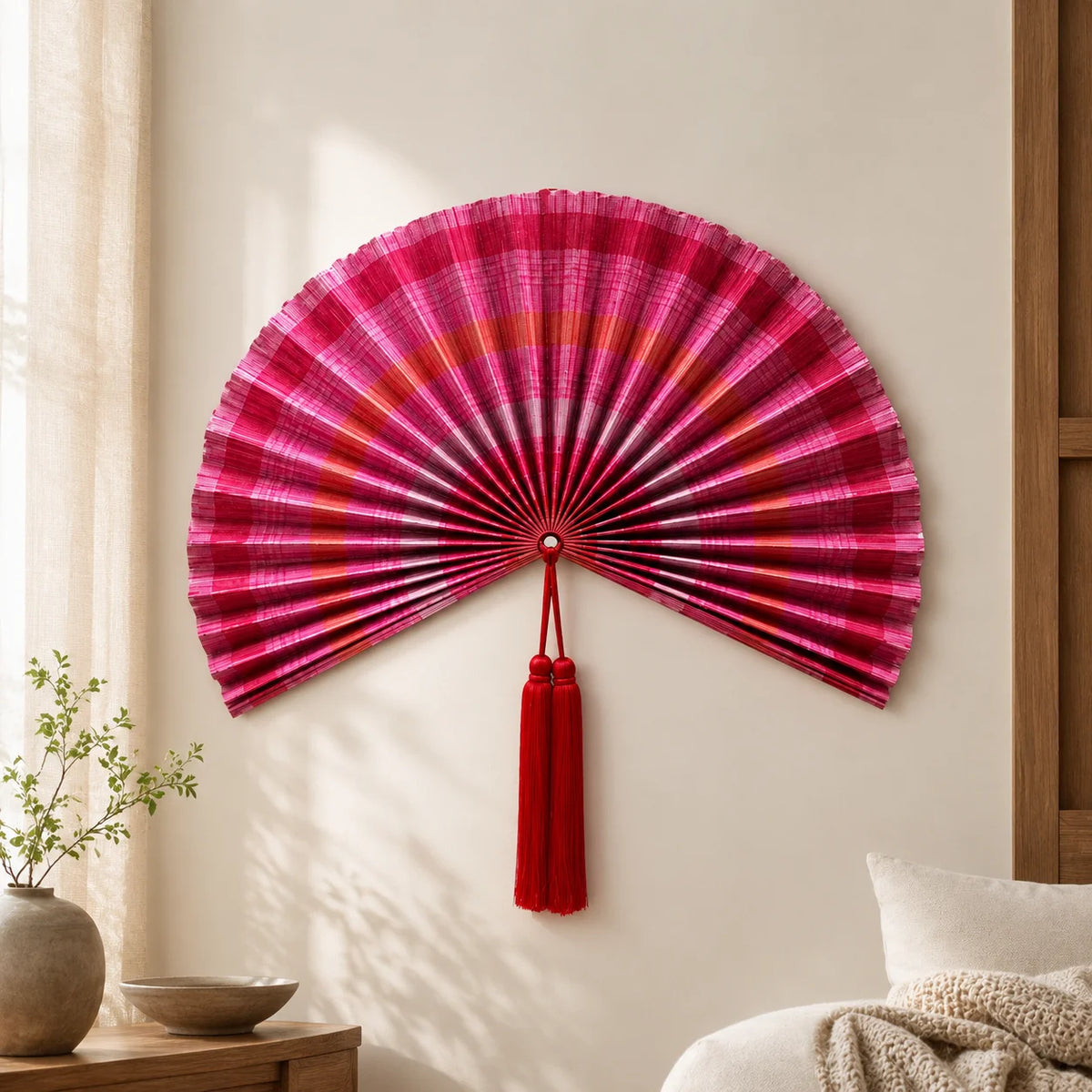 Leque Oriental com Tassel