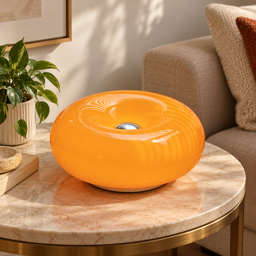 Arandela LED Donut em ambiente elegante