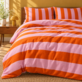 Kit Capa de Edredom Listrado em ambiente colorido Casa Meier – imagem 3